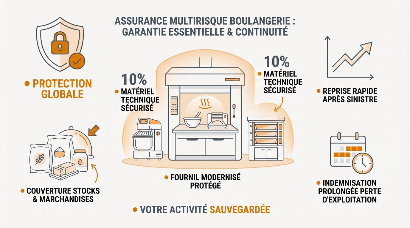 Boulanger artisan vérifiant la cuisson de son pain dans un fournil sécurisé