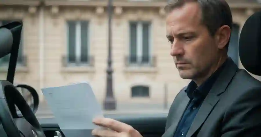 Assurance auto : ce qui est obligatoire, ce qui se négocie 1 Courtier Assurances et Financements Rennes Automobiliste vérifiant les conditions particulières de son contrat d'assurance auto
