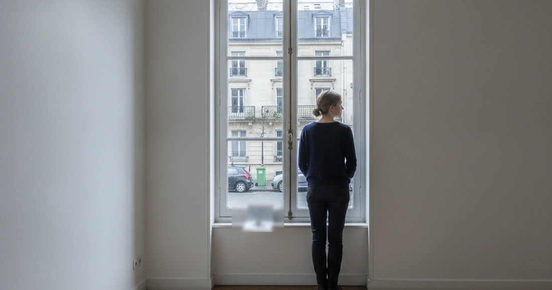 Assurance propriétaire non occupant (PNO) : guide 2026 1 Courtier Assurances et Financements Rennes Assurance PNO : logement locatif vide entre deux locataires, clés et bail posés sur l'appui de fenêtre