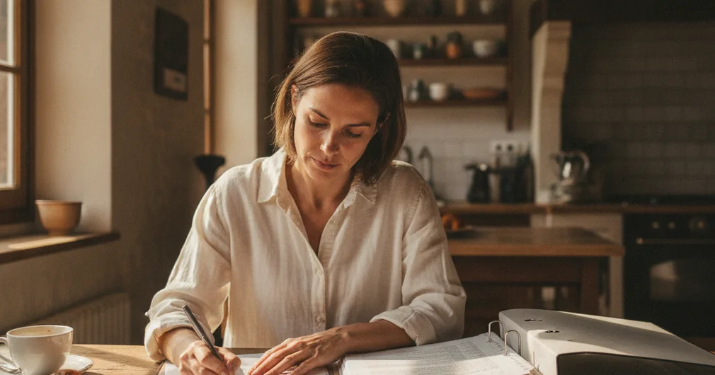 Déclarer un sinistre : délais et erreurs qui coûtent cher 3 Courtier Assurances et Financements Rennes Déclarer un sinistre : déclaration de sinistre remplie à la table de la cuisine
